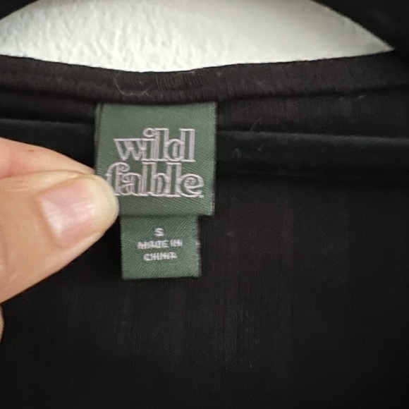 Target Wild Fable, long black sleeve midi dress, size S - Picture 5 of 9